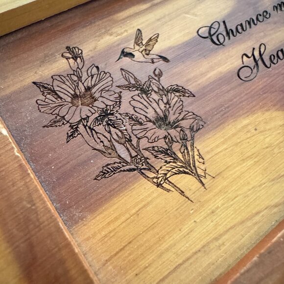 Engraved Carved Sisters Wooden Box Trinket Keepsake Family Friendship - Picture 3 of 10